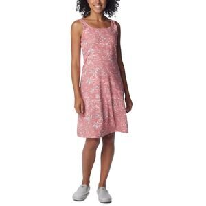 Columbia Women PFG Freezer III Dress Plus Size Size 2X Sandalwood Pink Floral